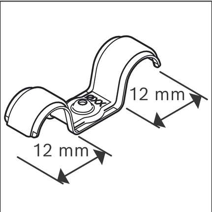 12mm 더블 케이블 클램프.